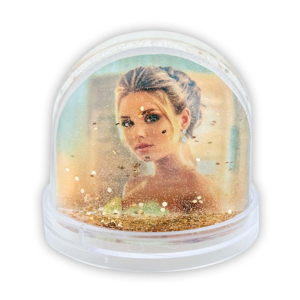 Фото кугла со златни светки