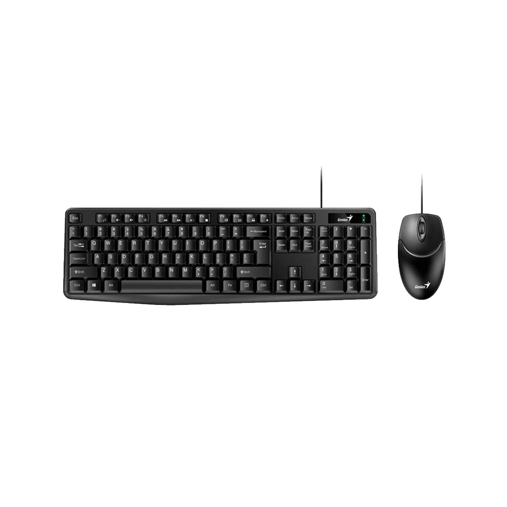 Genius KM-170 Wired Keyboard and Mouse Combo - Black
