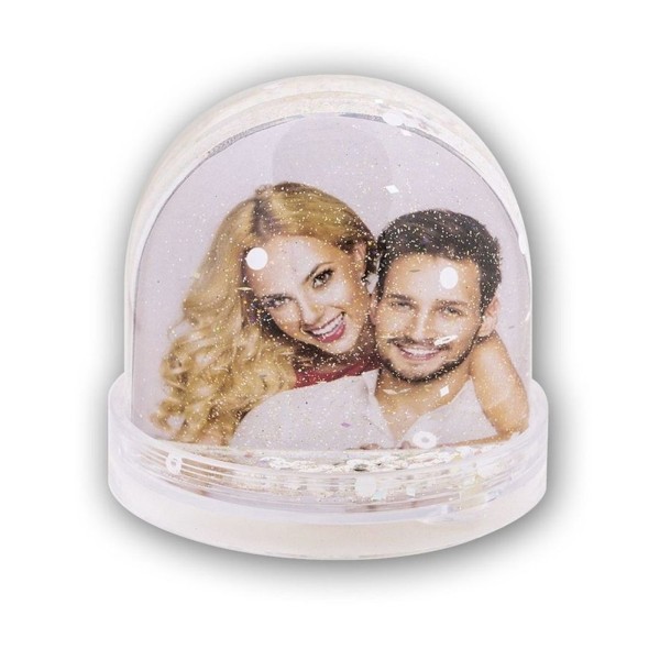 Фото кугла со сребрени светки