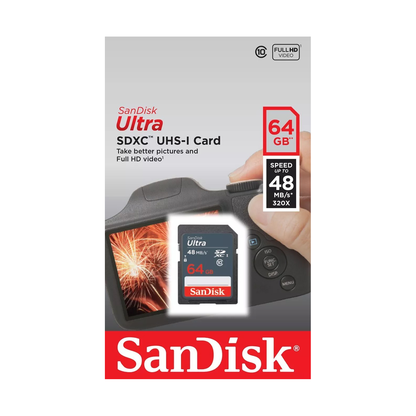 Мемориска картичка SanDisk Ultra 64GB 48MB/s 320X